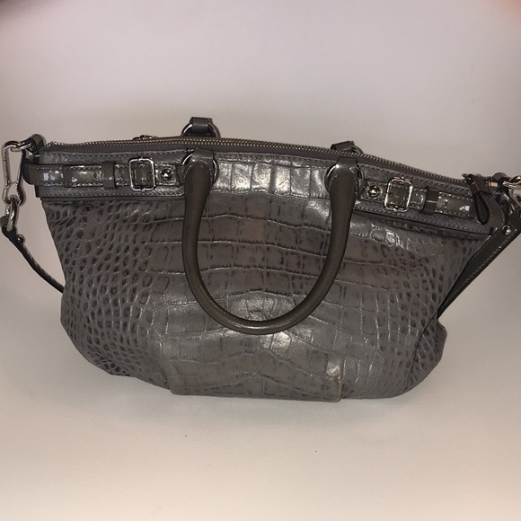 Coach handbag Madison embossed croc Sophia satchel - Picture 2 of 6